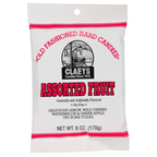 Package of Claeys Assorted Fruit hard candies.