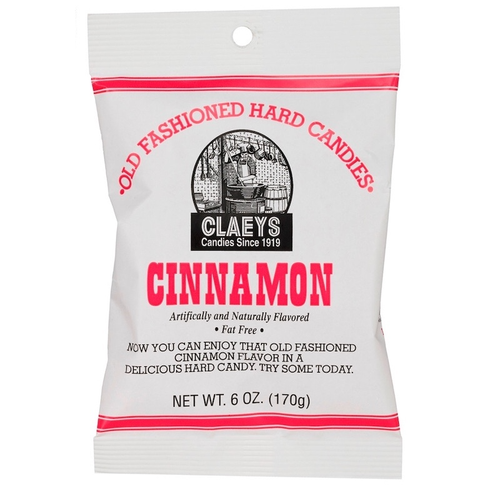 Claeys  Cinnamon Old Fashioned Hard Candies package.