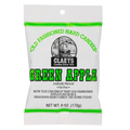 Package of Claeys Old Fashioned Hard Candies in Green Apple flavor.