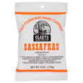 Claeys Sassafras hard candy package.