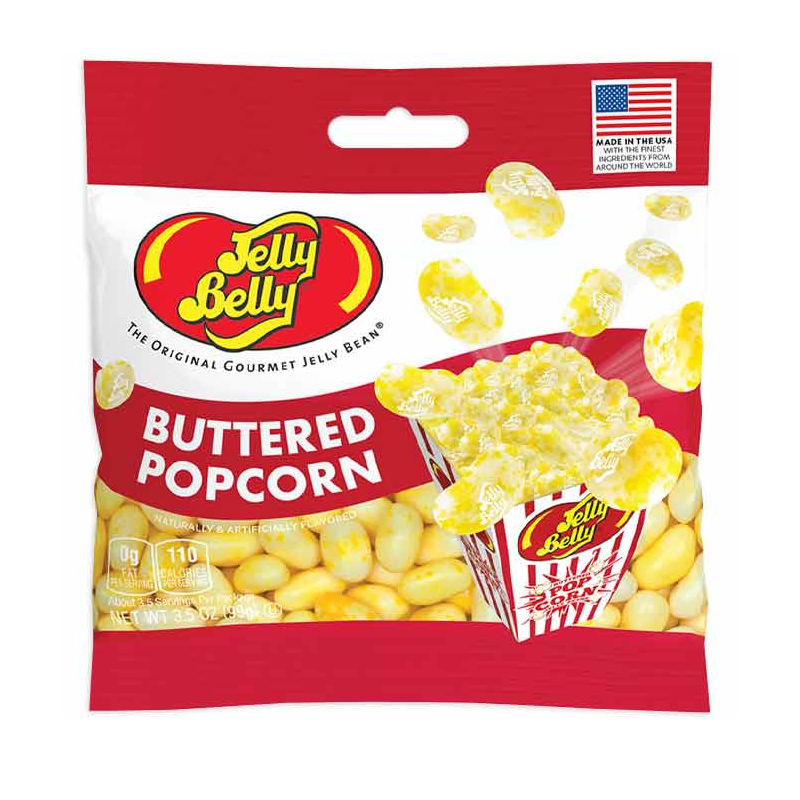 Jelly Belly Buttered Popcorn jelly beans.