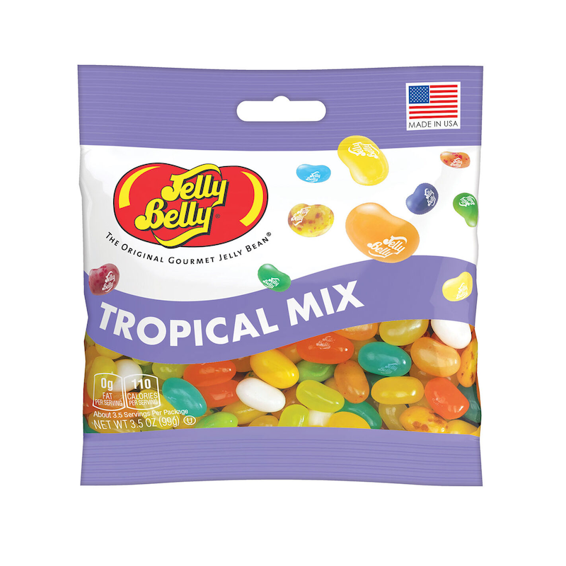 Jelly Belly Tropical Mix jelly beans.