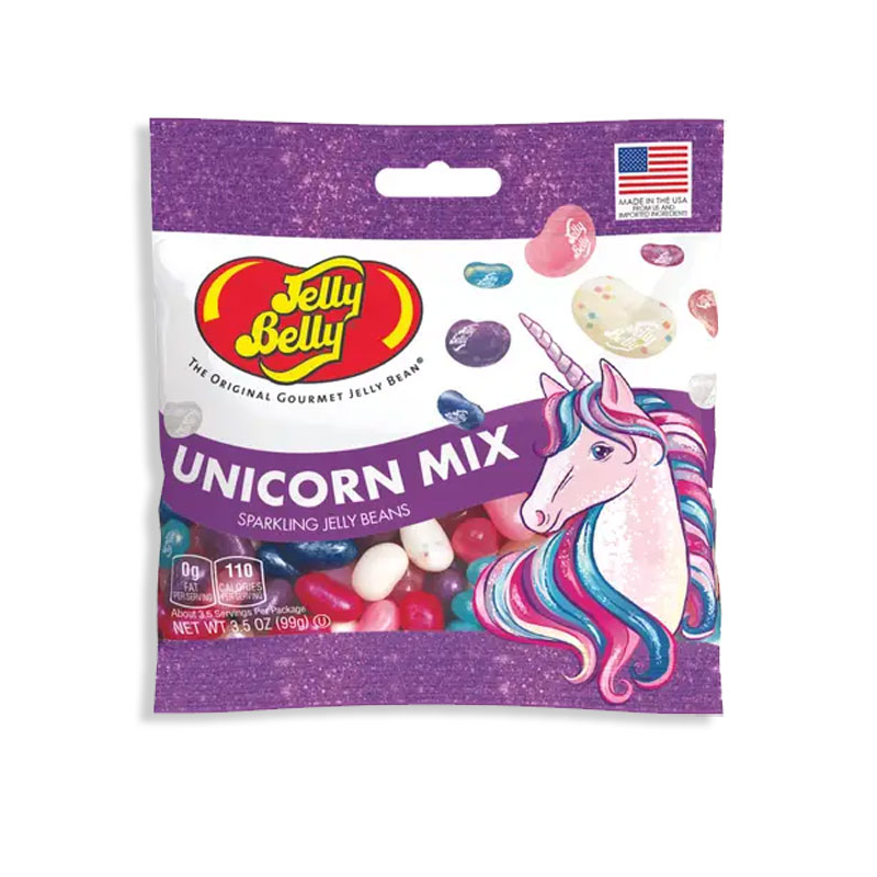 Jelly Belly Unicorn jelly beans.