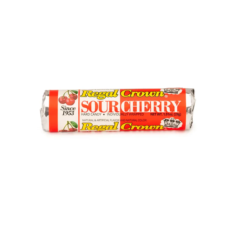 Regal Crown Sour Cherry hard candy.
