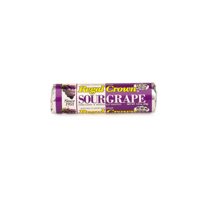 Regal Crown Sour Grape hard candy.