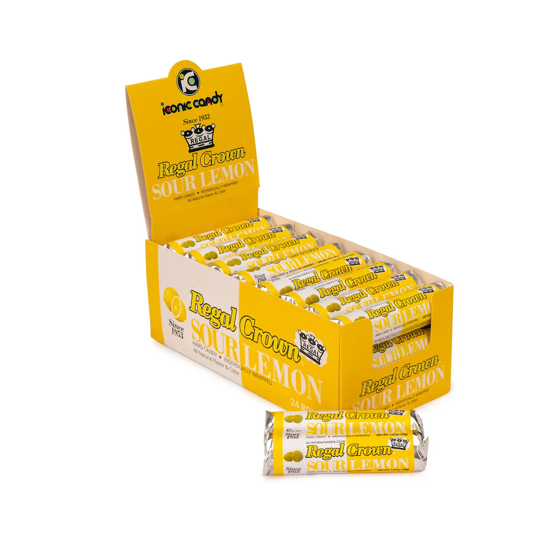 Regal Crown Sour Lemon hard box.