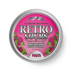 Retro Sours Raspberry hard candies.