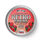Container of Retro Sours Red Apple hard candy.