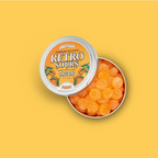 Retro Sours Tangerine flavored sour hard candy.
